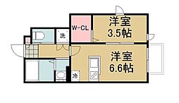 Fine Court 1DKの間取図画像