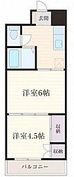 アーバンコート 2Kの間取図画像
