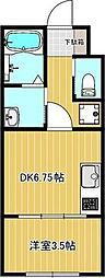 NORN HOUSE 1DKの間取図画像