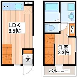 仮)緑ヶ丘2丁目アパート 1LDKの間取図画像