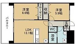 ARAI EAST 2LDKの間取図画像