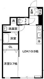 セレーノ 1LDKの間取図画像