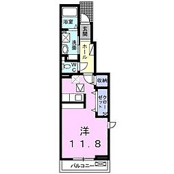 グランコートSK3 ワンルームの間取図画像