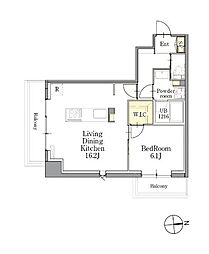 CLASSEUM(クラシアム)仙台新寺通 1LDKの間取図画像