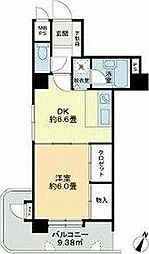 ライオンズマンション長町 1DKの間取図画像