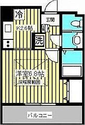 HF仙台レジデンスEAST 1Kの間取図画像