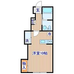 イル・ド・ラ・シテ2 ワンルームの間取図画像