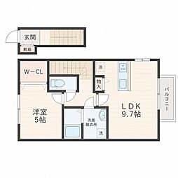 ラヴィス 1LDKの間取図画像