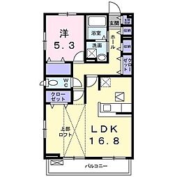 プリムローズ 1LDKの間取図画像