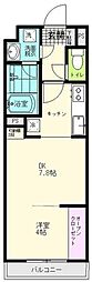 THEIOTHaranomachiα 1DKの間取図画像