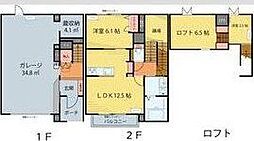 ソレアード南鍛冶町 1階2LDKの間取り
