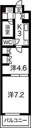 ウェルネス青葉 2Kの間取図画像
