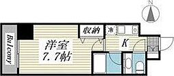 HF愛宕橋レジデンス 1Kの間取図画像