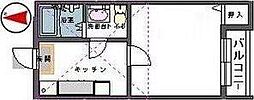 stage上谷刈 1Kの間取図画像