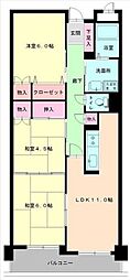 ウェストキャッスル 3LDKの間取図画像