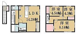 シャトレ大工町 3LDKの間取図画像