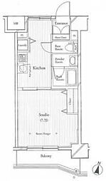フィットエル仙台一番町 1Kの間取図画像