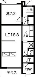 AXiS 1LDKの間取図画像