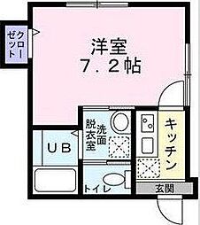 仙台市青葉区あけぼの町アパート 1Kの間取図画像