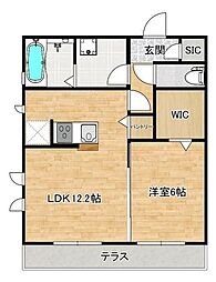コンフォールST 1LDKの間取図画像