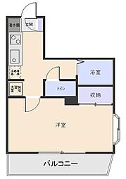 ヴィンダーバール愛 1Kの間取図画像