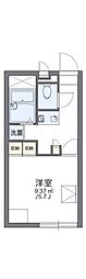 レオパレス山崎 1Kの間取図画像