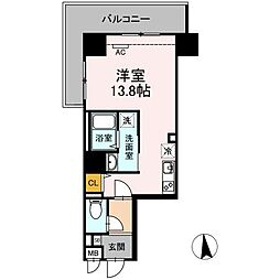 ALLOGIOKONGOU ワンルームの間取図画像