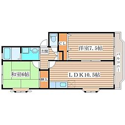 ExstageC 2LDKの間取図画像