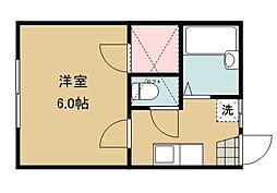 センチュリー22 1Kの間取図画像