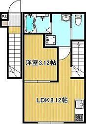 ノルンハウス 1LDKの間取図画像