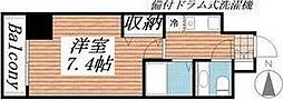 HF愛宕橋レジデンス 1Kの間取図画像