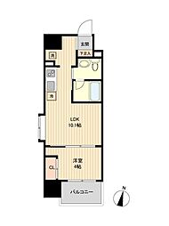 S-FORT青葉上杉 1LDKの間取図画像