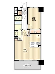 シエナ仙台III 1階1LDKの間取り