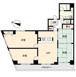 グリーンパーク小松島 4LDKの間取図画像