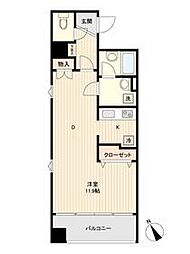 Ｌａ　Ｄｏｕｃｅｕｒ榴ヶ岡 4階ワンルームの間取り