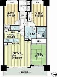 ライオンズマンション北四番丁 7階3LDKの間取り
