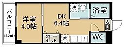 ＴＥＲＡＳＵ仙台 208 2階1DKの間取り