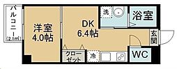 TERASU仙台 1DKの間取図画像