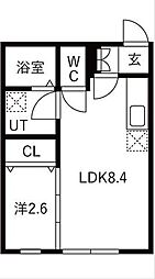 GRAND MAISON K 3階1LDKの間取り