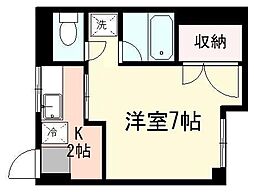 ジュネパレス 1Kの間取図画像