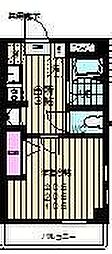 川内スカイヒルズ 1Kの間取図画像