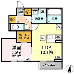 間取図画像 1LDK