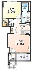 間取図画像 1LDK