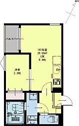 REGALESTボヌール南仙台 1LDKの間取図画像