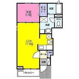 間取図画像 1LDK
