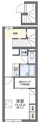 レオパレス仙台東 1Kの間取図画像