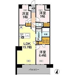 ロイヤルパークス仙台青葉通 3LDKの間取図画像