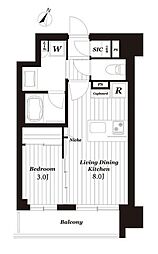 デュオヒルズ仙台一番町一丁目 1LDKの間取図画像
