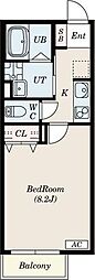 Lino 1Kの間取図画像