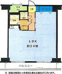 ロイヤルリゾート琵琶湖グランデ ワンルームの間取図画像